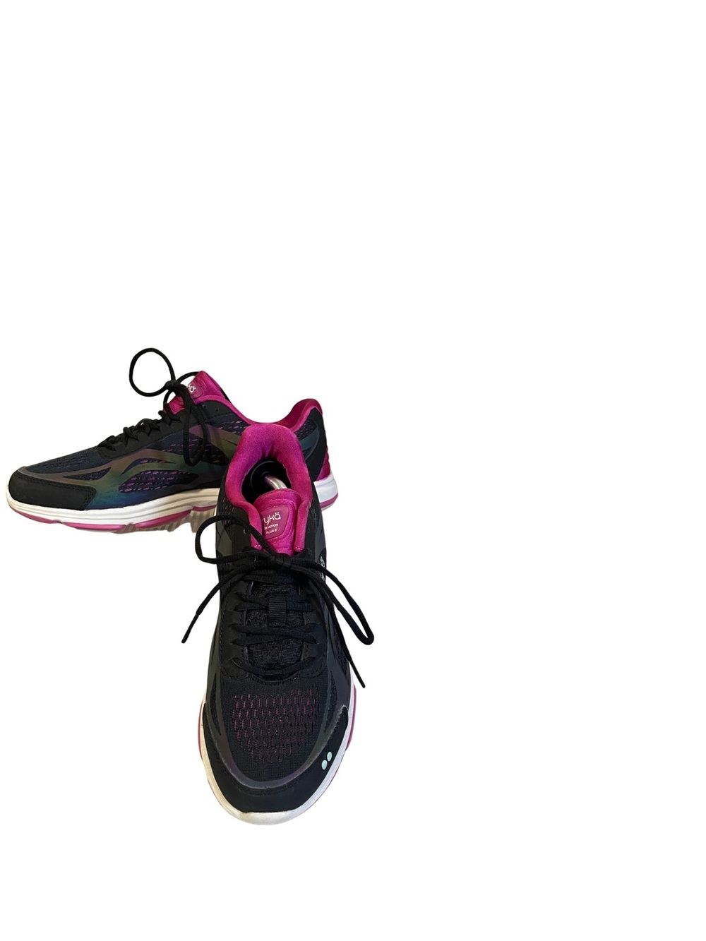 Ryka Devotion Plus 2 Black and Hot Pink Women's performance Athletic Sneakers